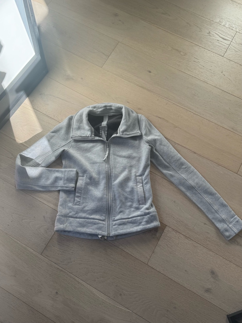 lululemon athletica Light Gray Full-Zip Women’s Jacket
